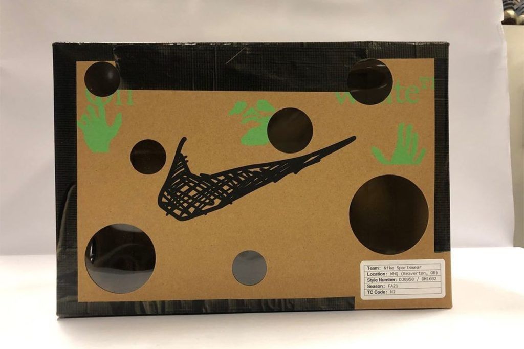 Вирджил Абло представил в Instagram  коробку для коллаборации Nike и Off-White