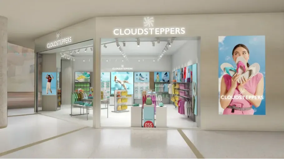 Clarks  запускает сеть концепт-сторов своей линейки Cloudsteppers