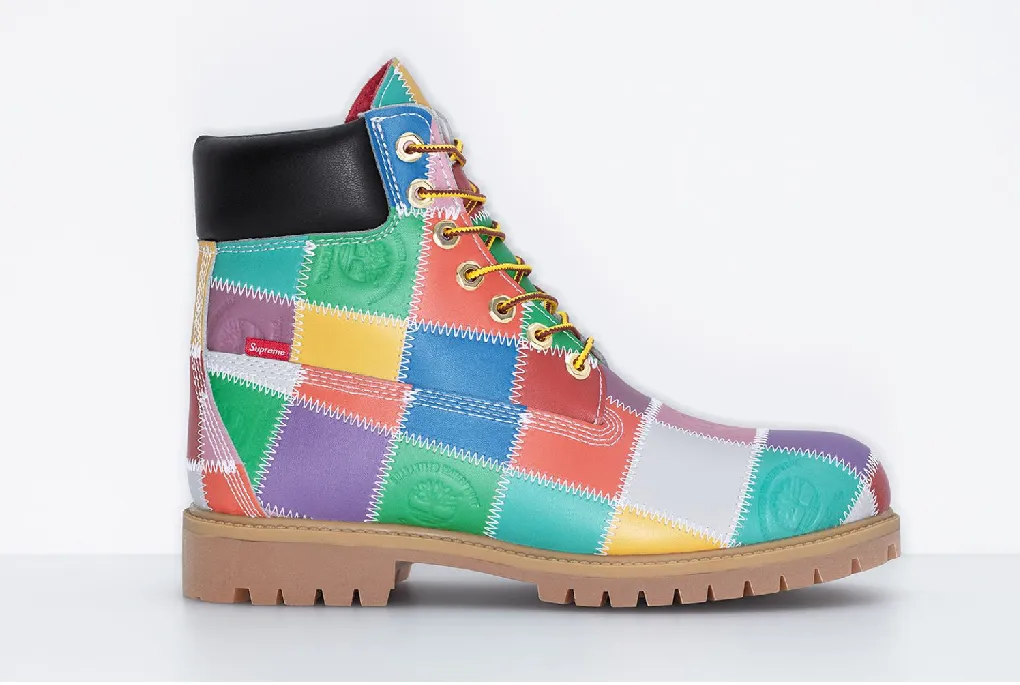 Ботинки Timberland  выходят с верхом в стилистике пэчворк!